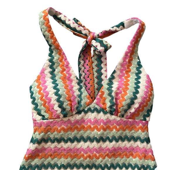 Premier Amour Crochet Womens
Sleeveless Chevron Midi Fit & Flare Dress - Picture 2 of 4